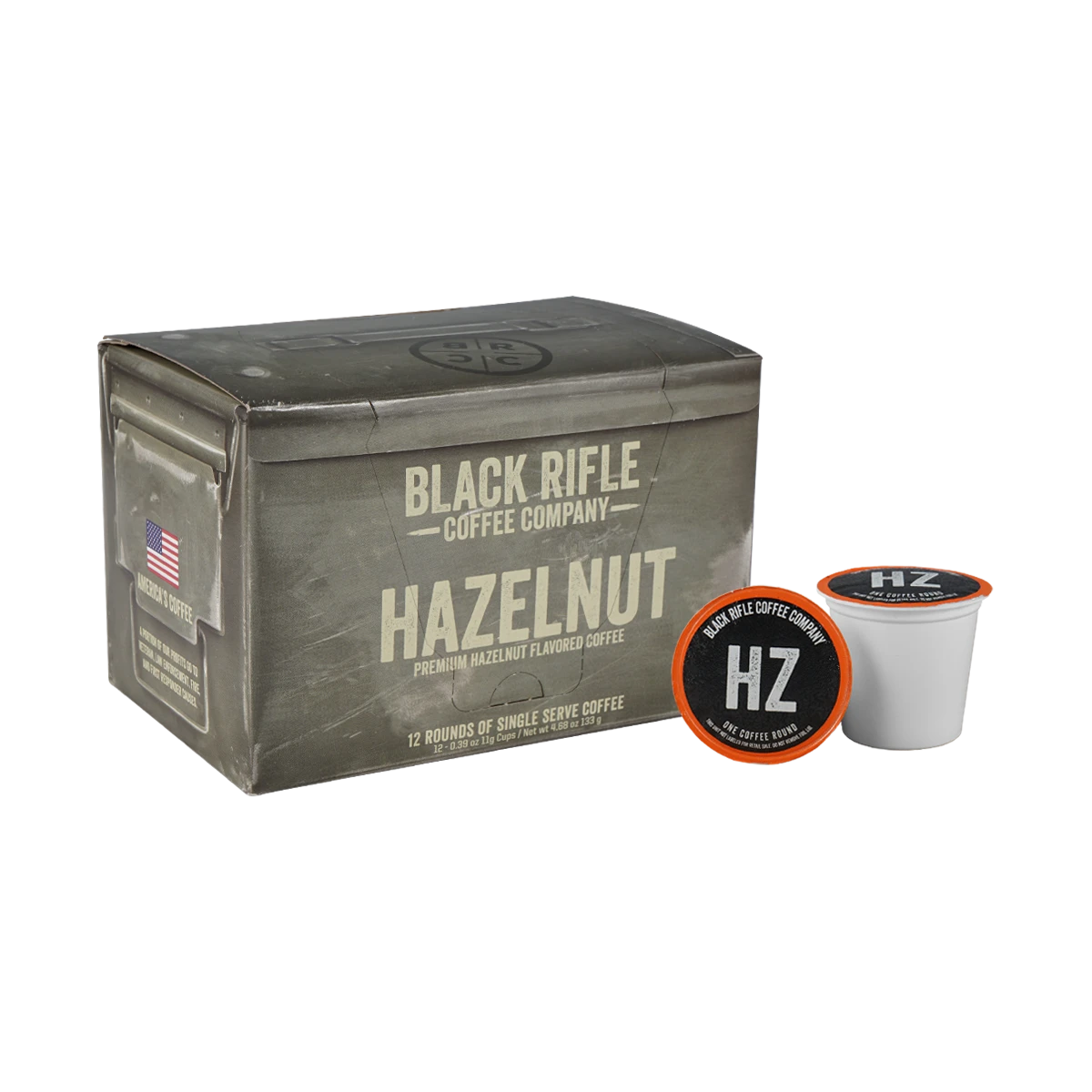 Black Rifle Coffee Company Hazelnut-Flavored Coffee Rounds 3 Black Rifle Coffee Company Hazelnut-Flavored Coffee Rounds