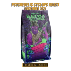 Black Rifle Coffee Company THE EXCLUSIVE COFFEE SUBSCRIPTION (ECS) 51 Black Rifle Coffee Company THE EXCLUSIVE COFFEE SUBSCRIPTION (ECS) -Black Rìle Coffee Shop 210825 intl trinitystevens psychedelic cyclops machine gunner flat bottom coffee bag front ecs previous