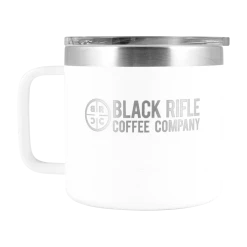 Black Rifle Coffee Company BRCC X YETI Optic Rambler 14oz Mug -Black Rìle Coffee Shop 211105 intl trinitystevens brcc yeti optic rambler 14oz travel mug white front 1200 2241820b da39 4538 af27 b046c491fbe9