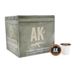 Black Rifle Coffee Company AK-47 Espresso Blend Coffee Rounds -Black Rìle Coffee Shop 50CT AK FRONT ROUNDS
