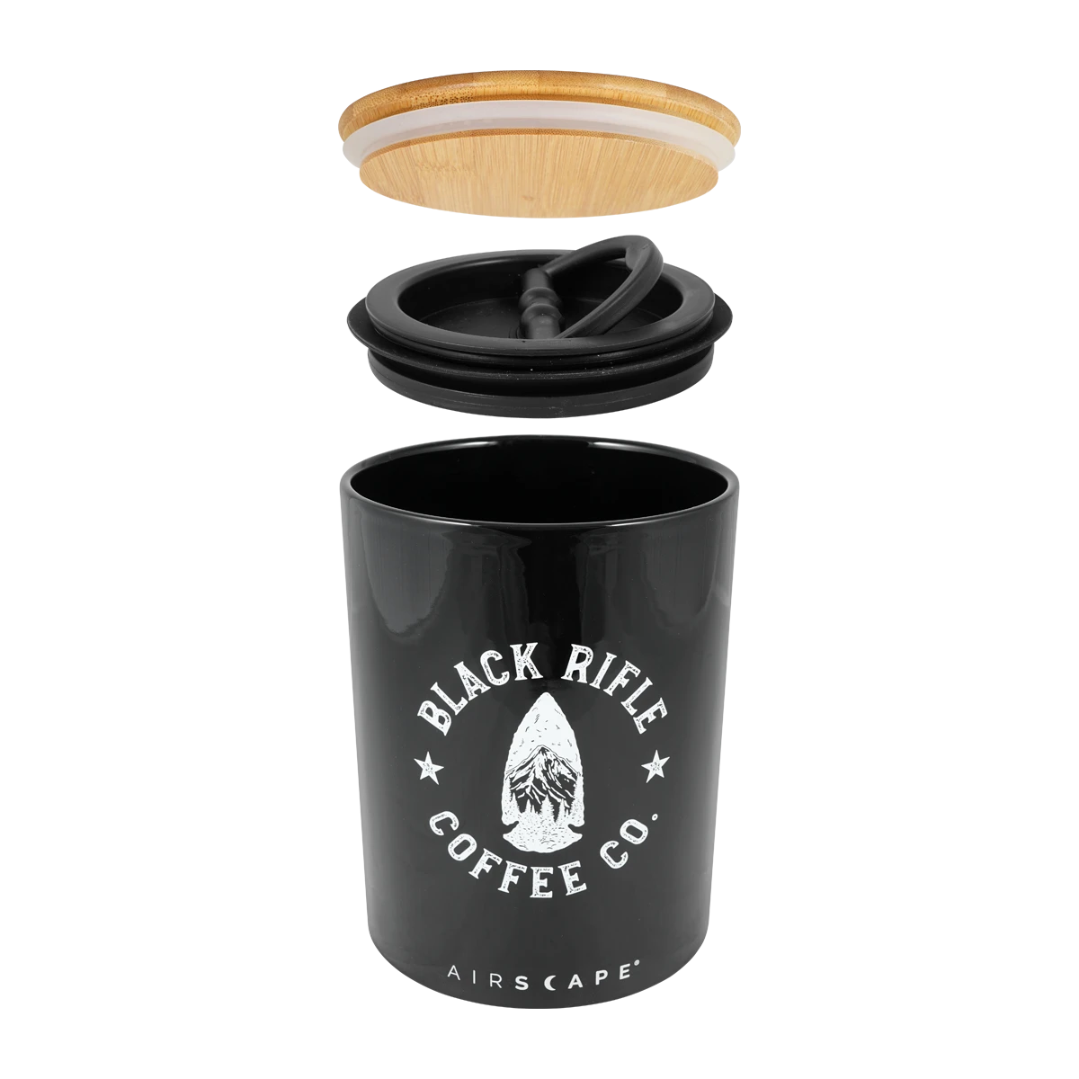 Black Rifle Coffee Company Black Ceramic Airtight Container 6 Black Rifle Coffee Company Black Ceramic Airtight Container - Image 4
