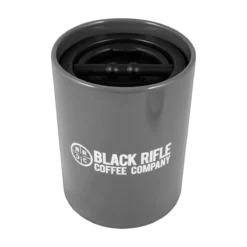 Black Rifle Coffee Company Gray Ceramic Airtight Container 10 Black Rifle Coffee Company Gray Ceramic Airtight Container -Black Rìle Coffee Shop ARROWHEAD GREY AIRTIGHT CERAMIC COFFEE CONTAINER WITH INSERT 1200