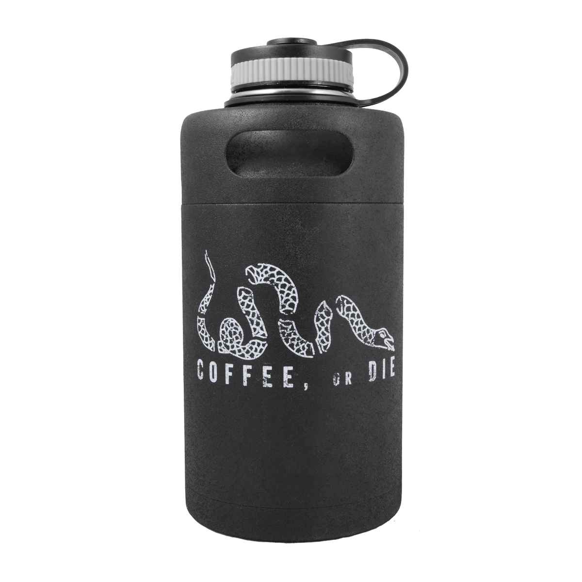 Black Rifle Coffee Company BRCC Vintage Logo Textured Growler - Matte Black 2 Black Rifle Coffee Company BRCC Vintage Logo Textured Growler - Matte Black