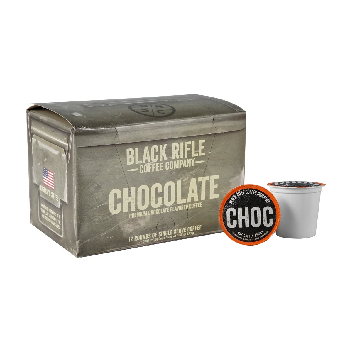 Black Rifle Coffee Company Chocolate-Flavored Coffee Rounds 3 Black Rifle Coffee Company Chocolate-Flavored Coffee Rounds