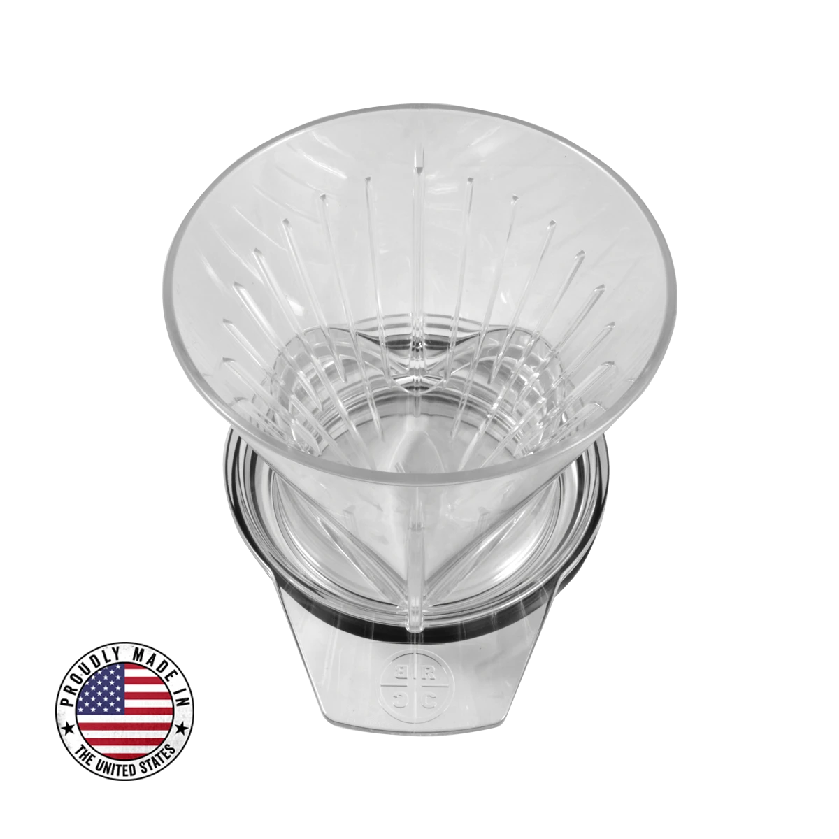 Black Rifle Coffee Company BRCC Coffee Dripper - Clear 3 Black Rifle Coffee Company BRCC Coffee Dripper - Clear