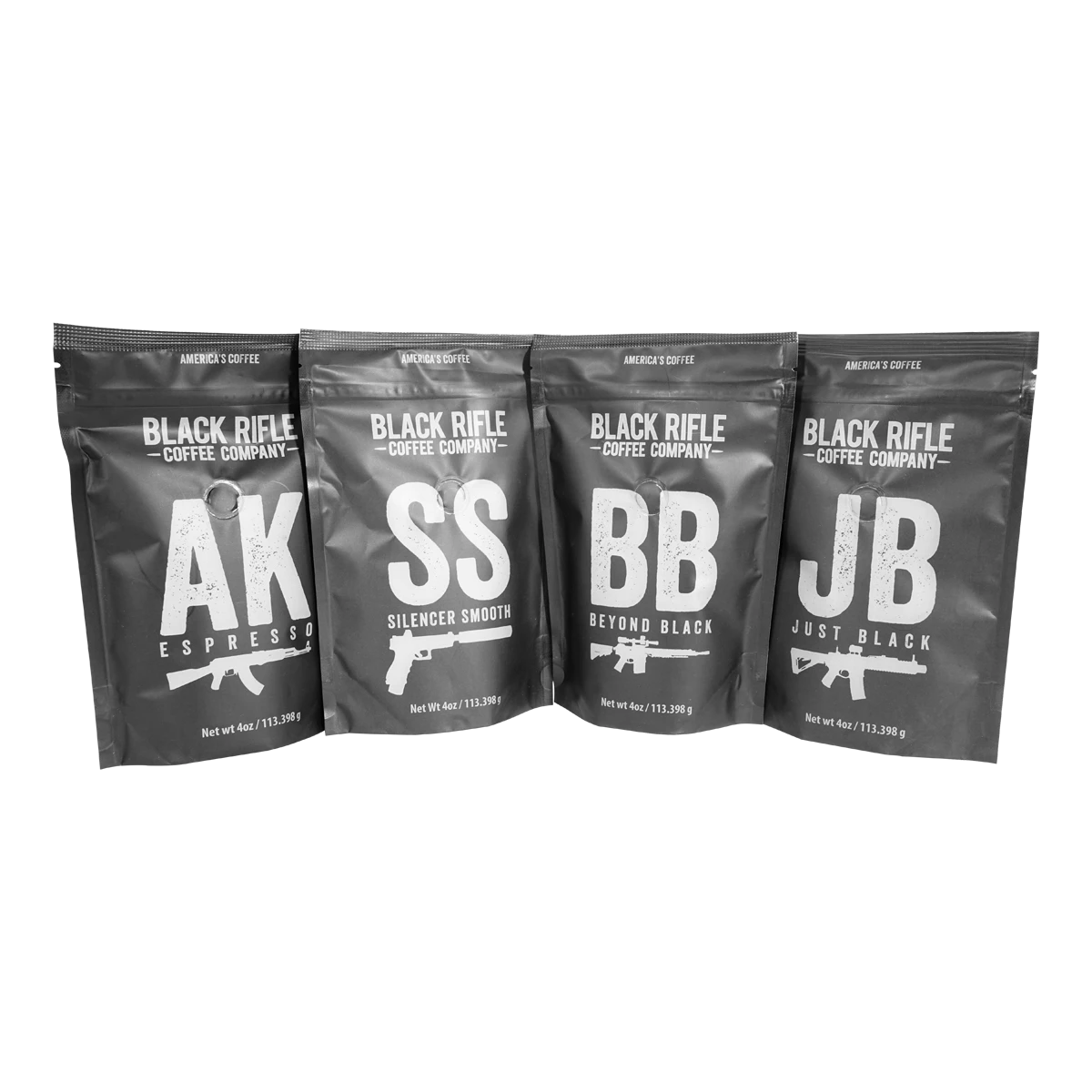 Black Rifle Coffee Company Complete Mission Fuel Kit Variety Sampler -Black Rìle Coffee Shop COMPLETE MISSION FUEL KIT VARIETY SAMPLER GROUP SHOT NO BOX 1200