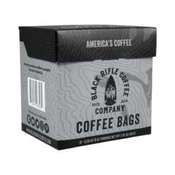 Black Rifle Coffee Company Coffee Steep Bags 8 Black Rifle Coffee Company Coffee Steep Bags -Black Rìle Coffee Shop Coffee Tea Bag Box Alone Right Facing 1200
