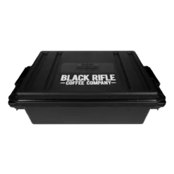 Black Rifle Coffee Company Ammo Crate, Black, ACR4 8 Black Rifle Coffee Company Ammo Crate, Black, ACR4 -Black Rìle Coffee Shop LARGE AMMO CASE TOP DOWN V2 1200