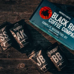 Black Rifle Coffee Company Complete Mission Fuel Kit Variety Sampler -Black Rìle Coffee Shop Mini CMFK lifestyle