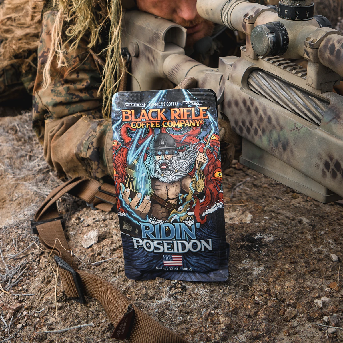 Black Rifle Coffee Company Ridin' Poseidon Roast 4 Black Rifle Coffee Company Ridin' Poseidon Roast - Image 2