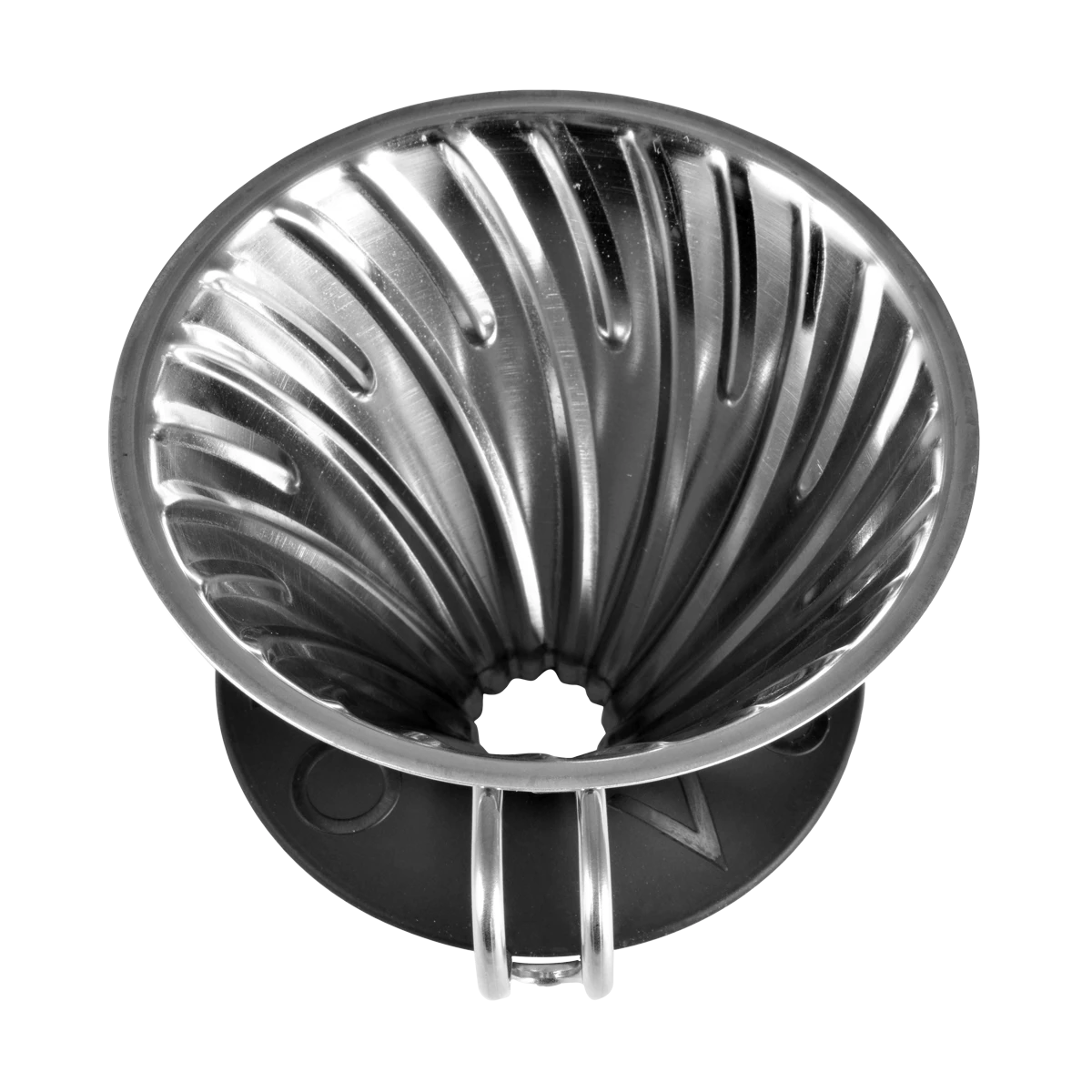 Black Rifle Coffee Company Hario V60 Metal Coffee Dripper 02 Silver 4 Black Rifle Coffee Company Hario V60 Metal Coffee Dripper 02 Silver - Image 2