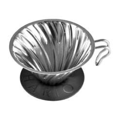 Black Rifle Coffee Company Hario V60 Metal Coffee Dripper 02 Silver