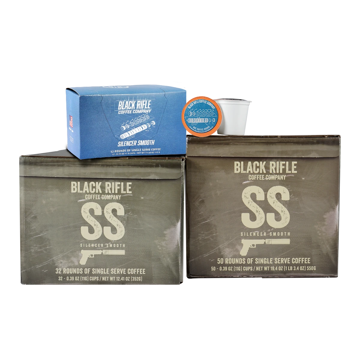 Black Rifle Coffee Company Silencer Smooth Coffee Rounds 3 Black Rifle Coffee Company Silencer Smooth Coffee Rounds