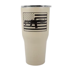 Black Rifle Coffee Company SBR Flag Tumbler, BF, TAN, 30oz