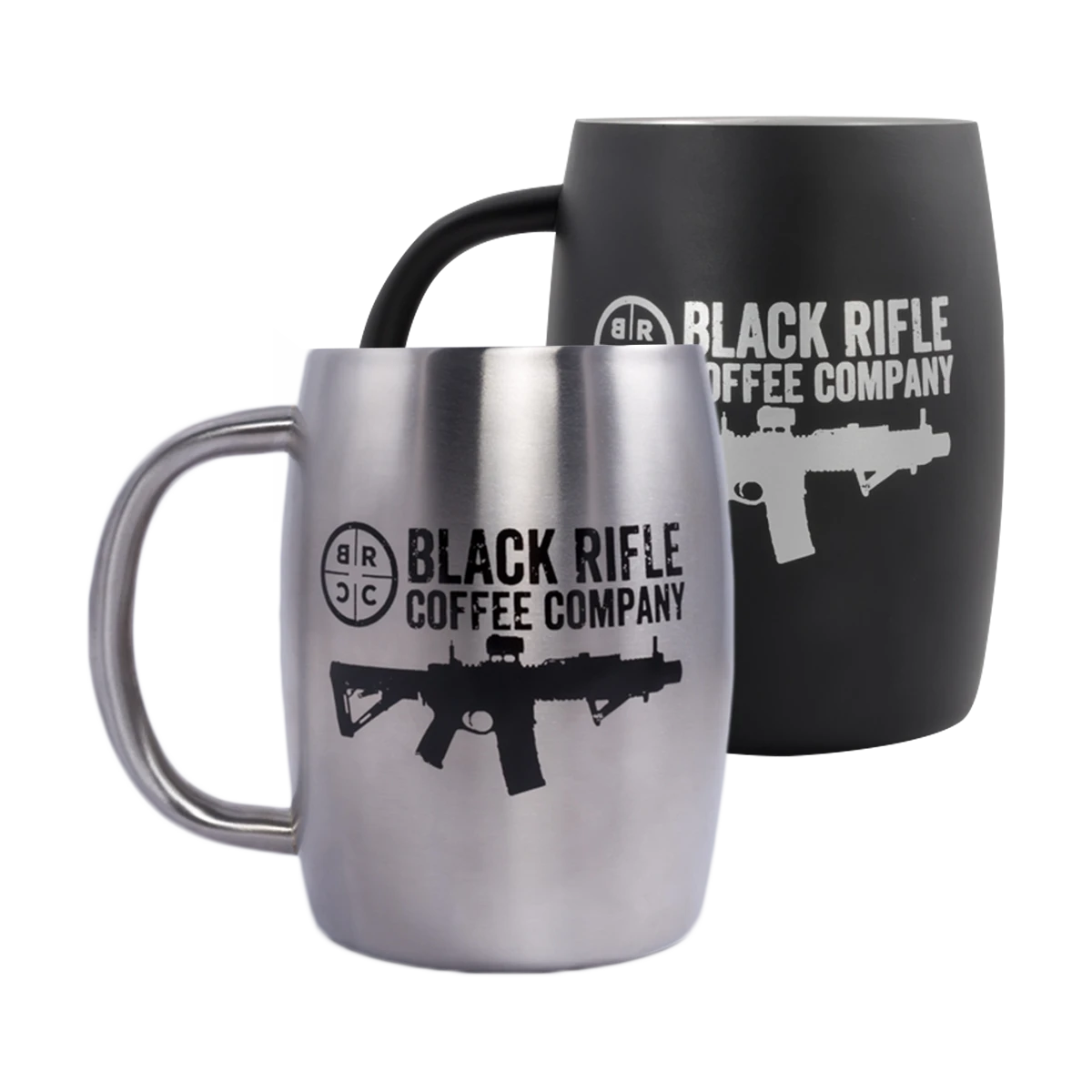 Black Rifle Coffee Company BRCC Classic Logo Stainless - Steel Mug 3 Black Rifle Coffee Company BRCC Classic Logo Stainless - Steel Mug
